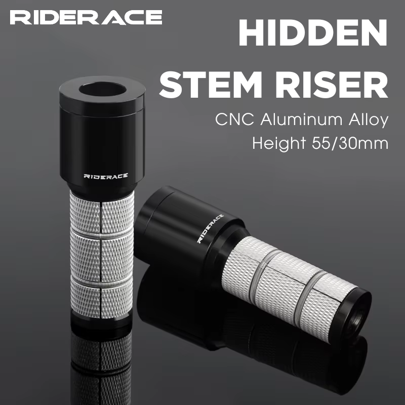 Bike Stem Riser - 自転車ステムエクステンダー 高さ調整ライザー アルミ合金製 フォークステム延長アダプター MTB ロードバイク用