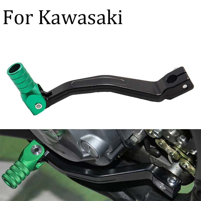 Cyclocross Gearing - オートバイモトクロス修正されたアルミ合金折りたたみギアシフトレバーカワサキ KLX230 ラリー 2013-2022 2023 ユニバーサル部品