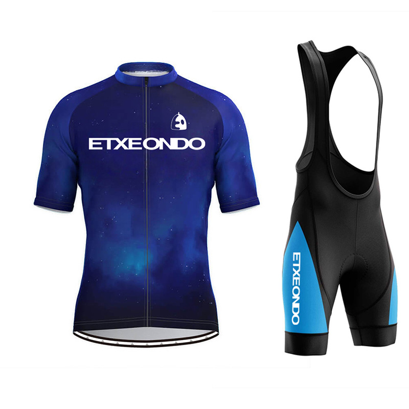 Cycling Gear For Sale - Etxeondo メンズ通気性半袖サイクリングジャージチームセットマウンテンバイクライディングウェア快適なバイクライディングギア