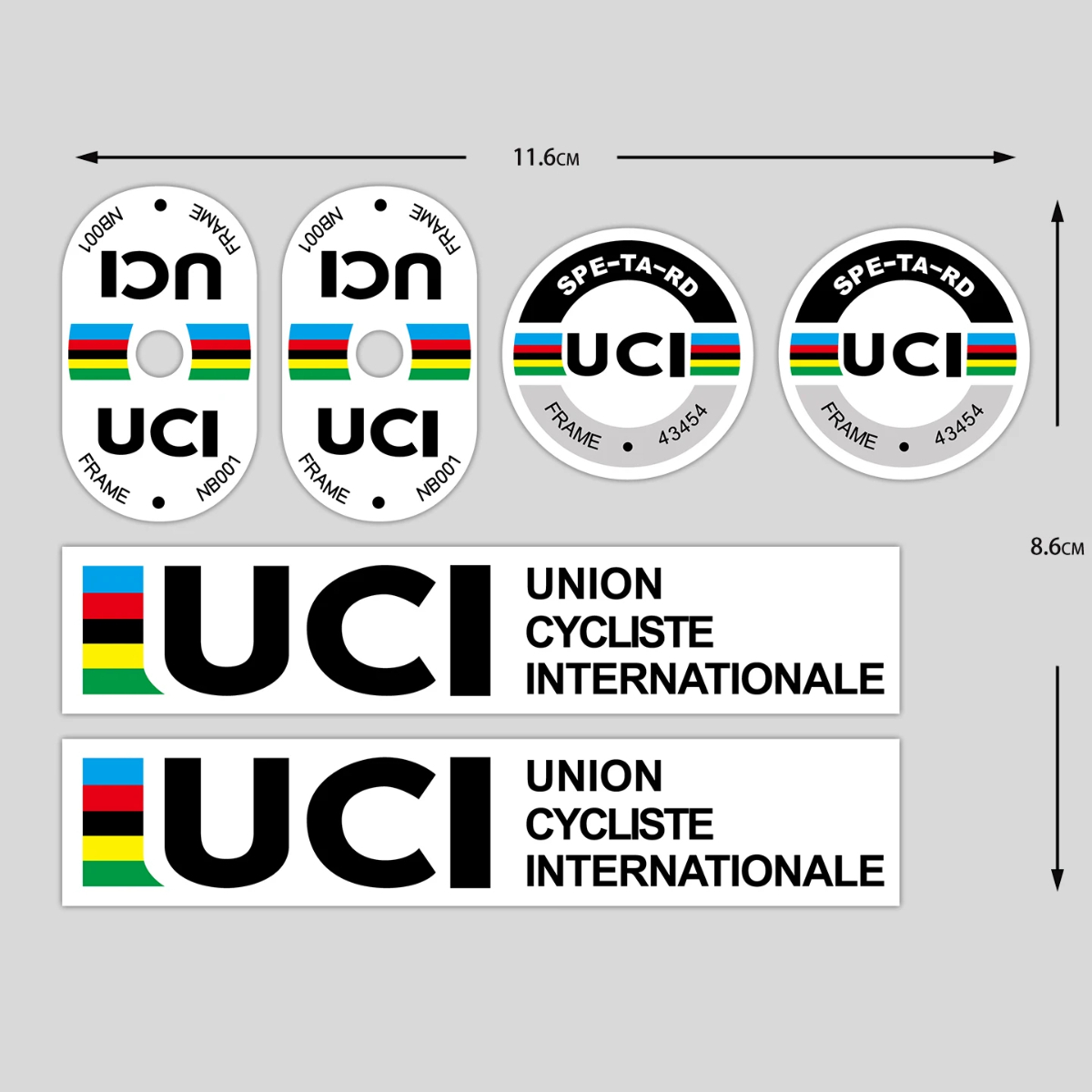 UCI サイクリングフレームステッカー耐久性のあるビニール自 - Cycling Gear Sale のレビューと価格
