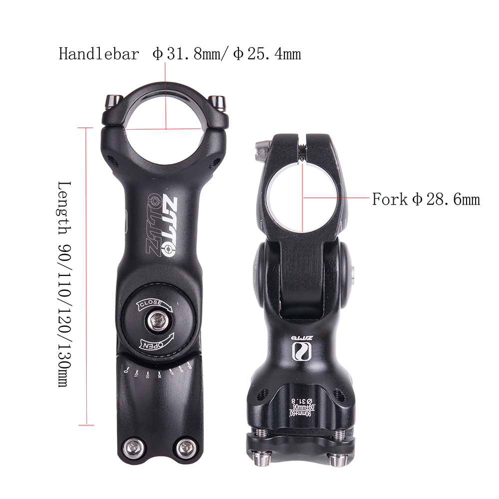 Ztto-自転車の調整可能なステム、サイクリングパーツ、山と - Bike Stem Riser のレビューと価格