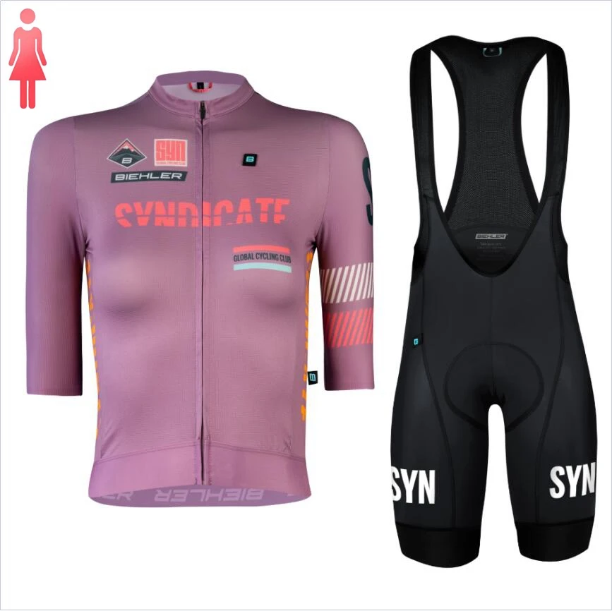 SYN パープル半袖ジャージとレッドビブショーツスリムフィッ - Cycling Gear For Sale のレビューと価格