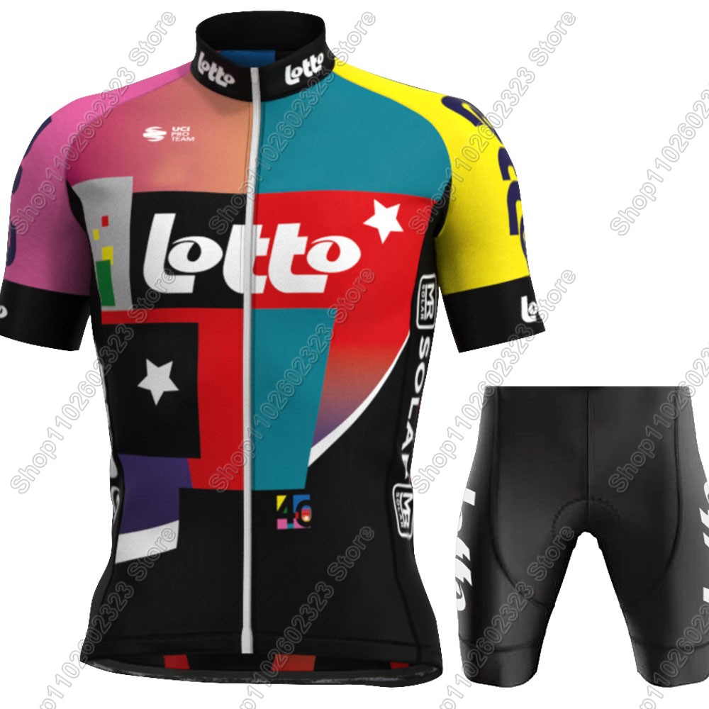 ロトチーム2025サイクリングジャージセット サマーベルギー - Cycling Gear Sale のレビューと価格