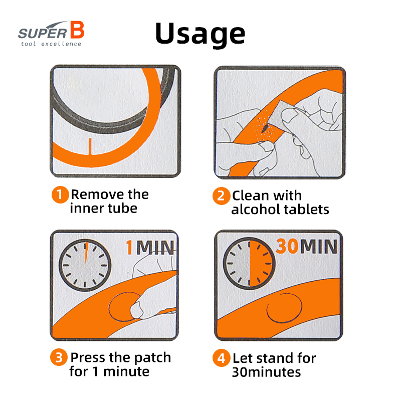 自転車修理パッチキット,超強力,ポータブル,速乾性,タイヤチ - Bike Tube Repair Kit のレビューと価格
