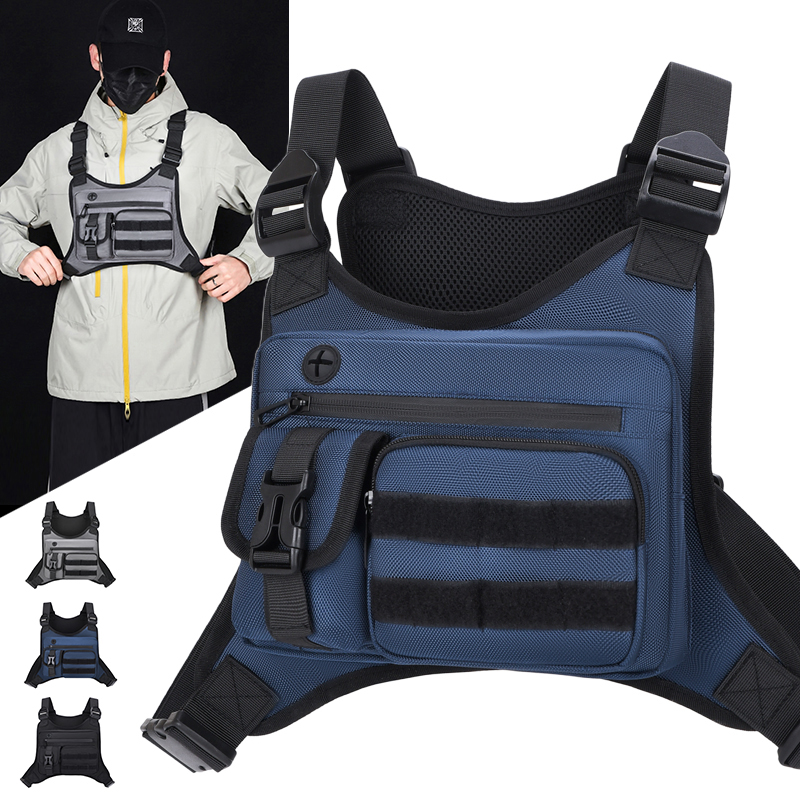 タクティカルチェストリグバッグ メンズ 防水 クロスボディハ - Cycling Gear For Men のレビューと価格
