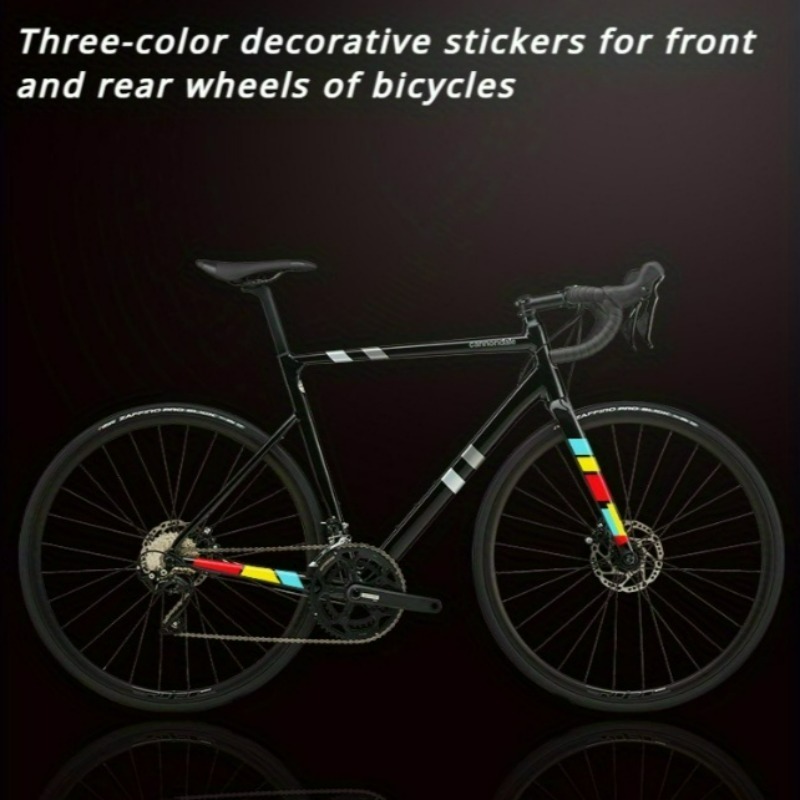 14 個 2D 3 色ストライプバイクフレームフォークデカー - Cycling Gear Sale のレビューと価格