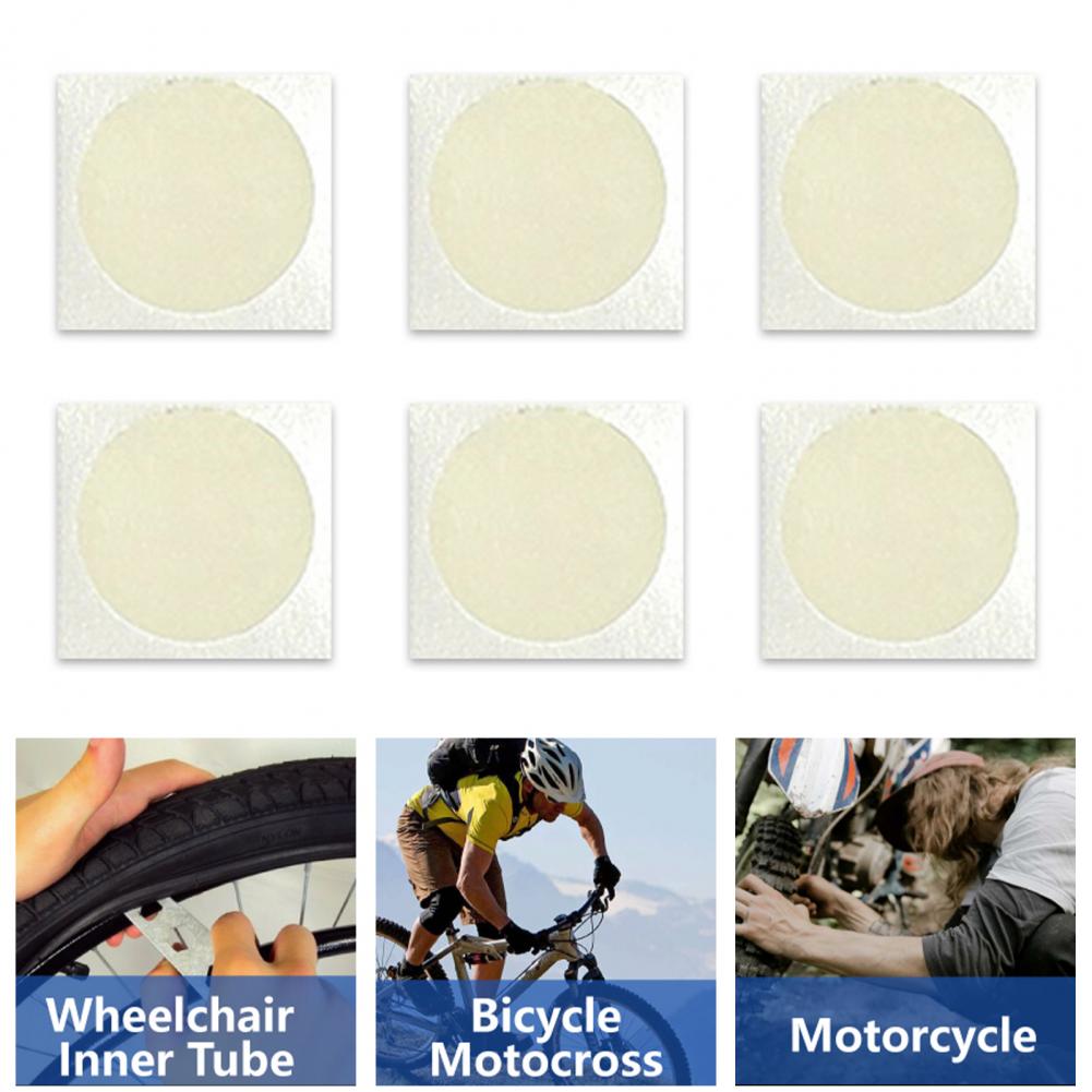 Mtb 自転車タイヤパッチ 6 個自転車タイヤ修理パッチシー - Bike Tube Repair Kit のレビューと価格